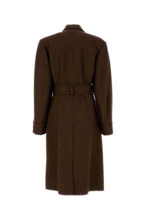 Prada Mens Brown Wool Coat Tabacco Cappotti