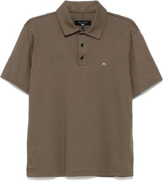 Rag & Bone Mens Pure Pima Polo, Army
