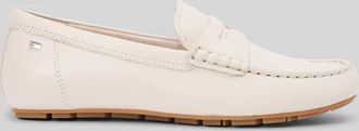Tommy Hilfiger Mokassins aus Veloursleder in Offwhite, Gr&ouml;&szlig;e 36