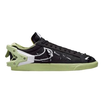 Nike Fitness, Heren, Zwart, 39 EU, Leer, Blazer Low Acronym Zwart Olijf