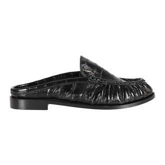 Saint Laurent Mules, female, Black, Size: 7 1/2 US Saint Laurent Flat shoes