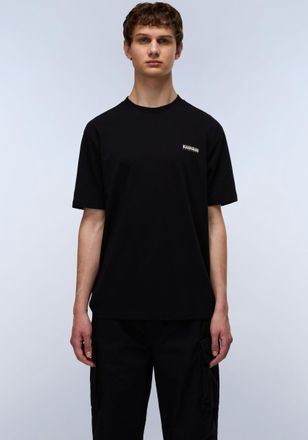 Napapijri T-Shirt NAPAPIJRI S-SMALL BOX, Herren, Gr. XXL, schwarz (schwarz beauty), Obermaterial: 100% Baumwolle, Shirts T-Shirt, sportlicher Stil, f&uuml;r Sportmod