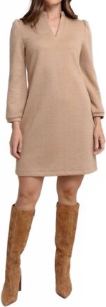 Southern Tide Oren Quilted Dress In Tannin
