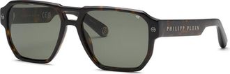 Philipp Plein SPP200V 0722 Mens Sunglasses Tortoiseshell Size 58
