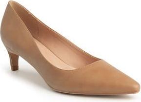 New York & Company Kaelyn Kitten Heel Pump in Tan at Nordstrom Rack, Size 7.5