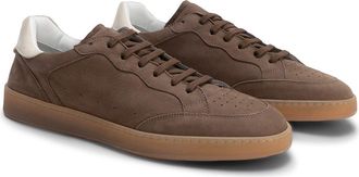 Robert Barakett Rodney Court Leather Sneaker in Tobacco at Nordstrom, Size 10.5