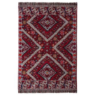 Flair Rugs Alfombra shaggy rojo 160x230cm