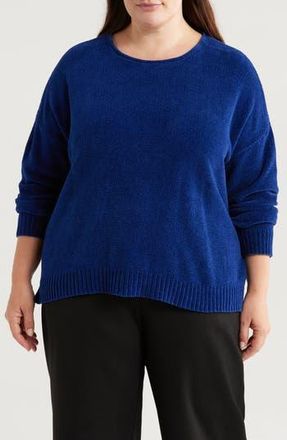 Eileen Fisher Organic Cotton Chenille Sweater in Infinity at Nordstrom Rack, Size 3X