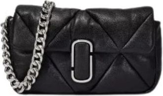 Marc Jacobs The Puffy Diamond Quilted J Marc Schoudertas - Dames - Schoudertassen - Zwart - ONE Size - Leer - Tassen
