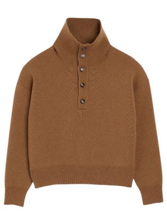 Ami Brown Turtle Neck Sweater