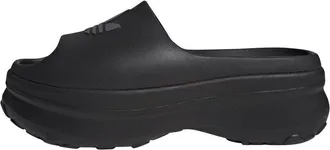 adidas (WMNS) adidas adiFOM Stan Smith Slides Asia Sizing Core Black Grey Six JI2610