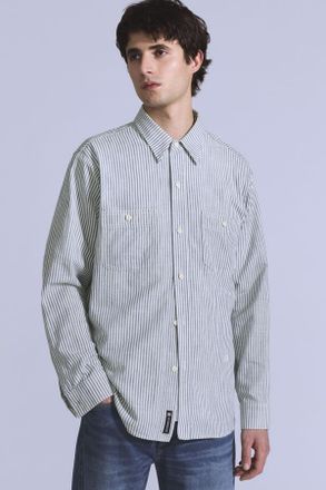 Levi's Camisa Work - Hombre - XL - Azul / Work Shirt Indigo Stripe