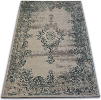 RugsX Rugsx - Alfombra vintage Rosetón 22206/085 gris beige 120x170 cm