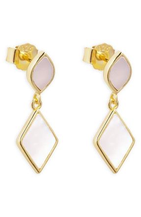 Argento Vivo Mother-of-Pearl Drop Earrings in Gold at Nordstrom