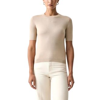 Max Mara MaxMara Weekend - Gebreide kleding > Lange gebreide kleding - Dames - Truien - Beige - Maat: S