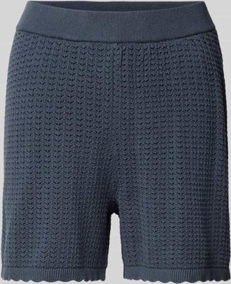 Pieces Regular Fit Strickshorts aus reiner Baumwolle Modell SCOUT in Marine, Gr&ouml;&szlig;e XS
