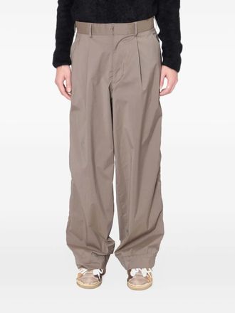 Kolor pleated-leg trousers - men - Wool/Polyester - 2 - Grey