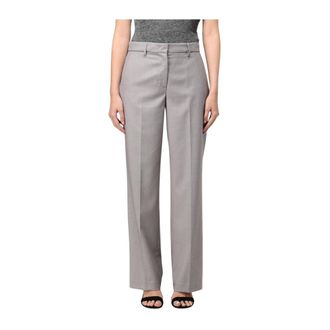 Liu Jo Straight Trousers, female, Gray, M, Straight Leg Trousers