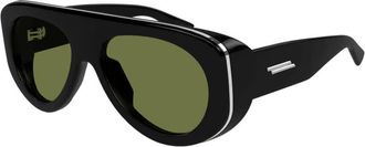 Bottega Veneta Mens Black Geometric Sunglasses BV1362S 006