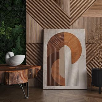 Dmora Cuadro Nega, Estructura De Tela, Madera Noble, Estructura De Madera Noble, 70x100h Cm Multicolor