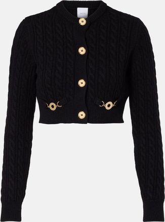 Patou Cardigan in lana e cashmere a trecce