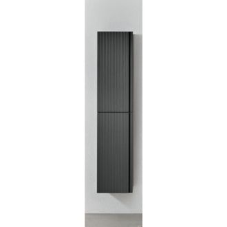 MODO Modo - Colonna da bagno reversibile moderna artico a 2 ante antracite opaco