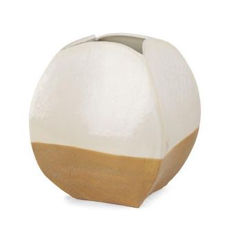 Mercana Vania Textured Ceramic Vase in White at Nordstrom, Size Small