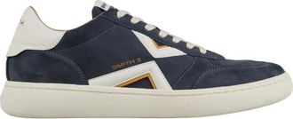 Alexander Smith Ocean Uomo in blauw su&egrave;de met witte details - Heren - Sneakers - Blauw - 45 EU - Su&egrave;de - Schoenen