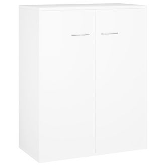 vidaXL Aparador De Madera Contrachapada Blanco 60x30x75 Cm Vidaxl