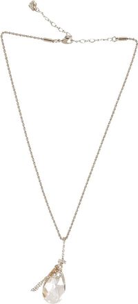 Swarovski Druppelketting in Roze Kristal