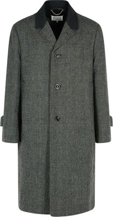 Maison Margiela Grey Virgin Wool Blend Coat