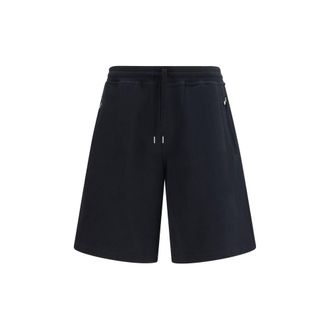 Brunello Cucinelli Black Cotton Bermuda Mens Shorts
