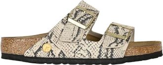 Birkenstock Arizona Print Leve Snake Oyster Calzata Regolare - - Shoes - Donna - Beige - 40 EU