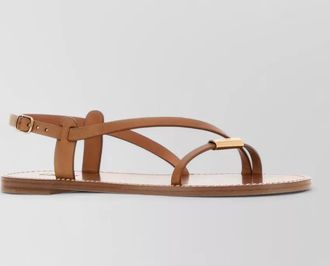 Chlo&eacute; leather sandals