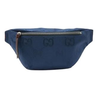 Gucci Pre-owned Belt Bags, male, Blue, Size: ONE SIZE Pre-owned GG Nylon Belt Bag