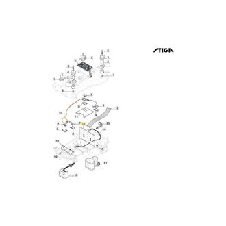 STIGA Sports Original Stiga G1200 Robot Cortac&eacute;sped Modelos 122720243/0