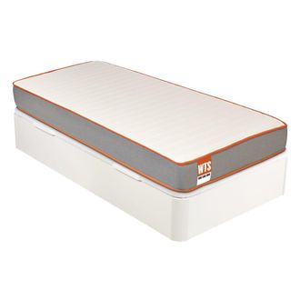 What The Sleep Colch&oacute;n 90x190cm y canap&eacute; juvenil WTS Soul Blanco Montaje incl