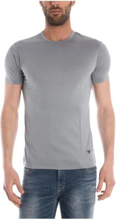 Armani Jeans Sweatshirts - Heren - T-shirts - Grijs - M - Katoen - Tops