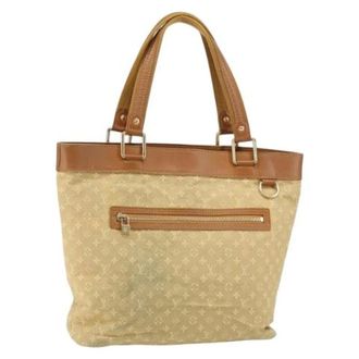 Louis Vuitton Pre-owned Tote Bags, female, Beige, Size: ONE SIZE Pre-owned Canvas Tote Bag