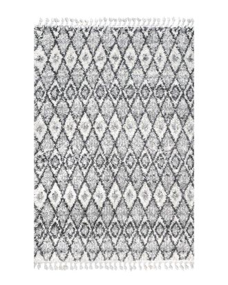 nuLOOM Nuloom Yani Soft & Cozy Diamond Shag Tassel Rug
