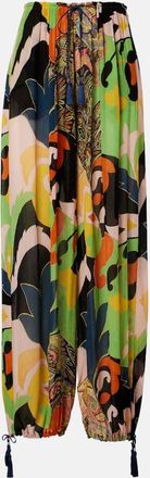 Etro Pantaloni a gamba larga con stampa