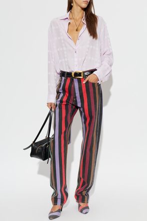 Versace Silk Shirt, Womens, Pink