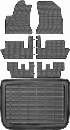 OEM Juego De Alfombrillas De Goma Para Citro&euml;n C4 Picasso Minivan (2006-2013) + Alfombrilla Para El Maletero