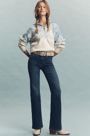 LE JEAN Baby Bootcut High-Rise Jeans