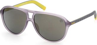 Timberland TB9224 Polarized 20D Mens Sunglasses Purple Size 60