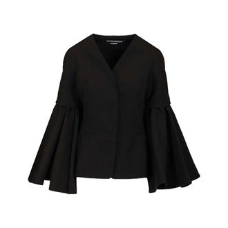 Jacquemus Blouses, female, Black, Size: 2XS Paysan Jacket