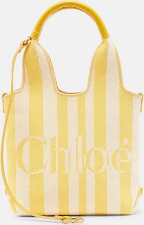 Chlo&eacute; Chlo&eacute; Chlo&eacute; Stripy Mini jacquard top-handle bag