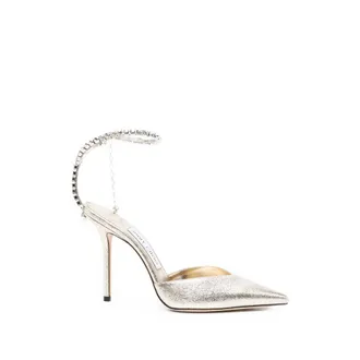 Jimmy Choo London Saeda Crystal-embellished Pumps