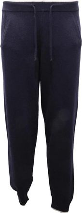 Daniele Fiesoli Wollen sweatpants gym model Df 0034P - Heren - Sweatpants - Blauw - XL - Wol - Broeken