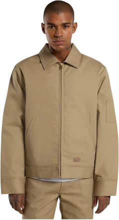 Dickies Gewatteerde Eisenhower Jas - Heren - Zomerjassen - Beige - S - Katoen - Jassen